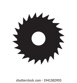 Industrial saw icon on white background