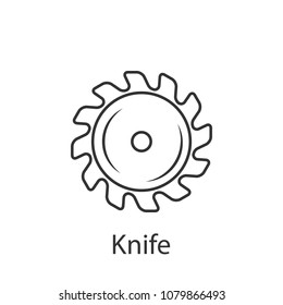 Industrial saw icon. Simple element illustration. Industrial saw symbol design from Construction collection set. Can be used in web and mobile on white background
