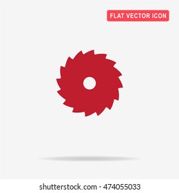 Industrial saw icon. Vector concept illustration for design.