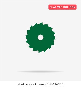 Industrial saw icon. Vector concept illustration for design.
