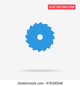 Industrial saw icon. Vector concept illustration for design.