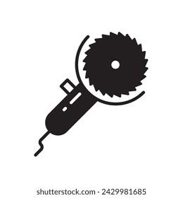 Industrial saw vector icon. Circular saw flat sign design. Saw symbol pictogram. UX UI icon