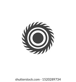 Industrial saw vector illustration icon design template