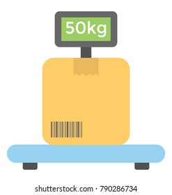 Industrial Scale Flat Colored Icon
