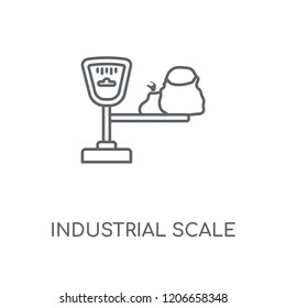 Industrial Scale linear icon. Industrial Scale concept stroke symbol design. Thin graphic elements vector illustration, outline pattern on a white background, eps 10.