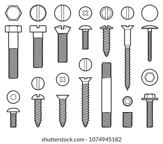 5,446 Screw line drawing Images, Stock Photos & Vectors | Shutterstock