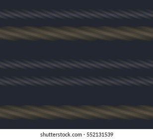 Industrial seamless pattern with steel cables.Vector endless background.