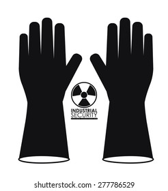 Industrial Security  design over white background, vector illustration