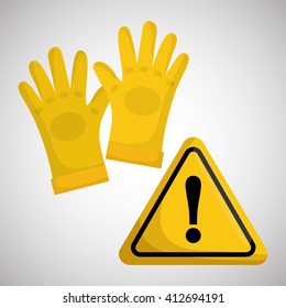 Industrial security design. road sign and alert illustration