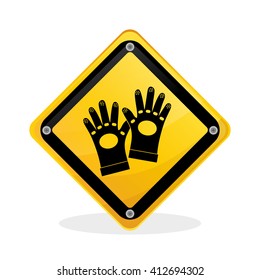 Industrial security design. road sign and alert illustration