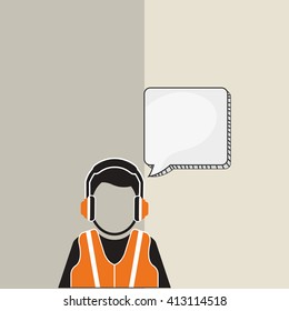 Industrial security design. safety icon. protection concept