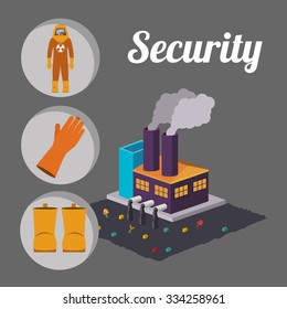 industrial security  design, vector illustration eps10 graphic 