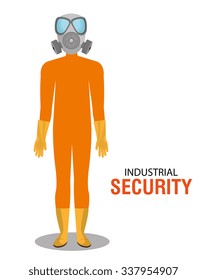 Industrial security equipment graphic design, vector illustration
