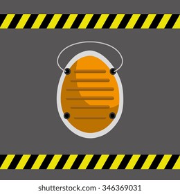 Industrial security equipment graphic design, vector illustration