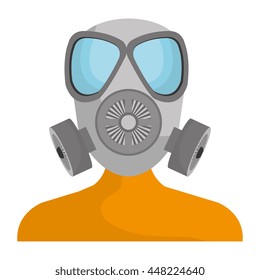 Industrial security equipment isolated icon, vector illustration graphic design.