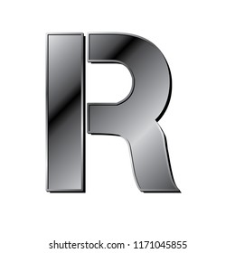 Industrial Silver Letter R Stock Vector (Royalty Free) 1171045855 ...