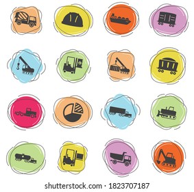Industrial simply symbol for web icons and user interface
