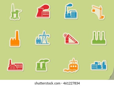 Industrial simply symbol for web icons and user interface