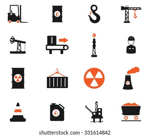 Industrial simply vector icon set