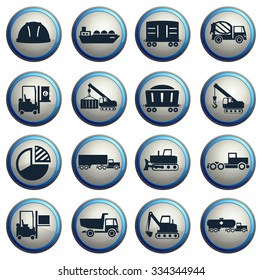 Industrial simply vector icon set
