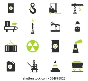 Industrial simply vector icon set