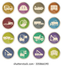 Industrial simply vector icon set