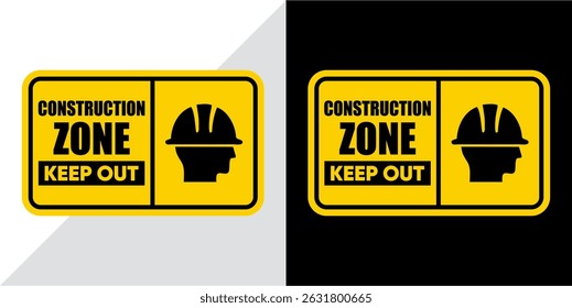 Industrial Site Caution Sign – Construction in Progress