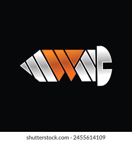 Industrial Solutions Initial W with black background