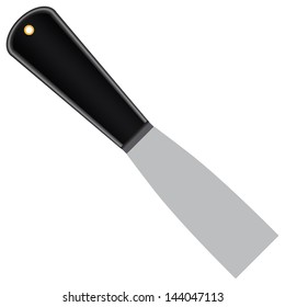 Industrial spatula for decorating and repairs. Vector illustration.
