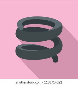 Industrial spring icon. Flat illustration of industrial spring vector icon for web design