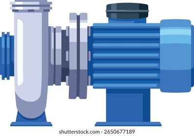 Industrial station for water pumping