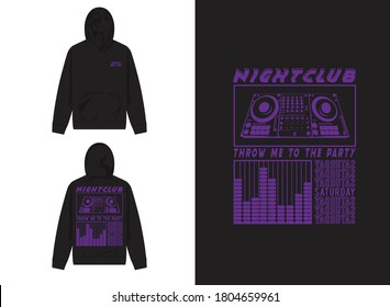 Industrial Street Wear Hoodie
Electronic Disharmoni Illustration. Throw Me To the Party