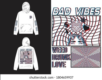 Industrial Street Wear Hoodie
Evil Girl. Bad Vibes