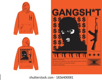 Industrial Street Wear Hoodie Gangsh*t