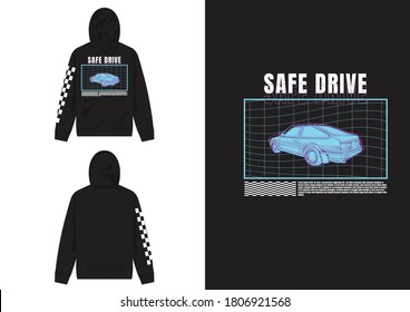 Industrial Streetwear Hoodie
Abstract Polygon Car Industrial Design