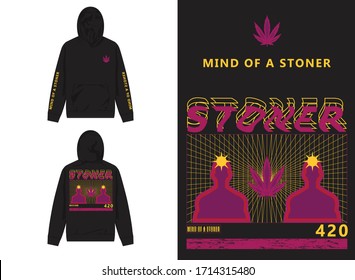 industrial streetwear hoodie mind of stoner