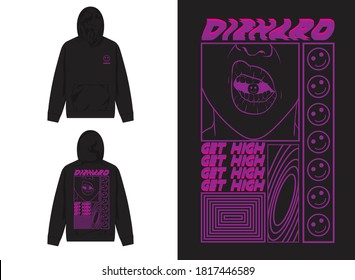 Industrial Streetwear Hoodie
Pills Girl, Die Hard