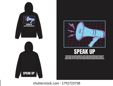 Industrial Streetwear Hoodie
Speaker Up