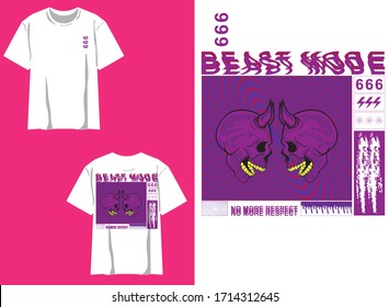 industrial streetwear tshirt beast mode