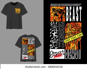 Industrial Streetwear T-Shirt
BEAST, Street Made Industrial Design