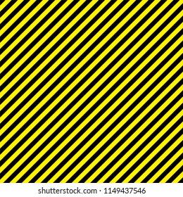 Industrial striped road warning yellow-black pattern vector