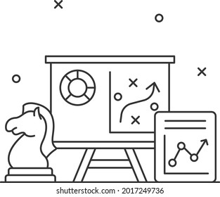 Industrial structure and profitability comparison Vector Icon Design, Business Strategy Symbol, Marketing plan Sign, administration and operational management Stock illustration,Strategic presentation