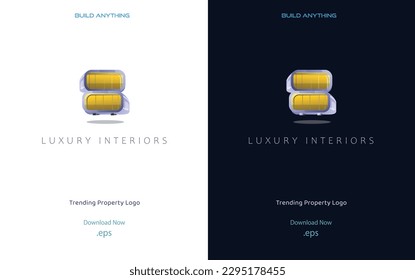 Industrial Structures - Residential Buildings - Commercial Buildings - Institutional  other Building logo. Vector illustration. Construction company unique logo.