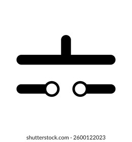 Industrial switch icon simple vector. Electric circuit. Central computer