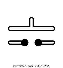 Industrial switch icon simple vector. Electric circuit. Central computer