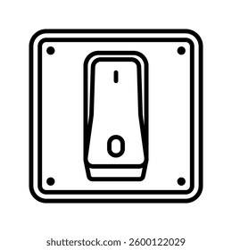 Industrial switch icon simple vector. Electric circuit. Central computer