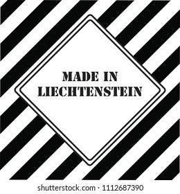 The industrial symbol is Made in Liechtenstein