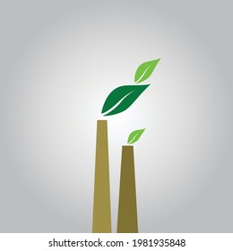 Das Industriesystem schädigt unser Umweltökosystem. Benötigen Sie eine grüne Umgebung für das Leben.