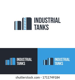 Industrial Tanks logo. Industry. Vector logo design.