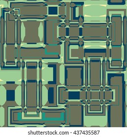 Industrial techno plaid - vector seamless pattern